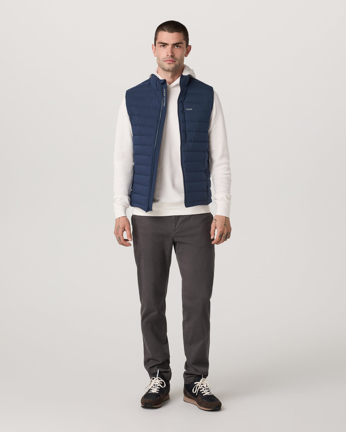 Men Vuori Steadfast Insulated Vest Men's Blue Coast Vest