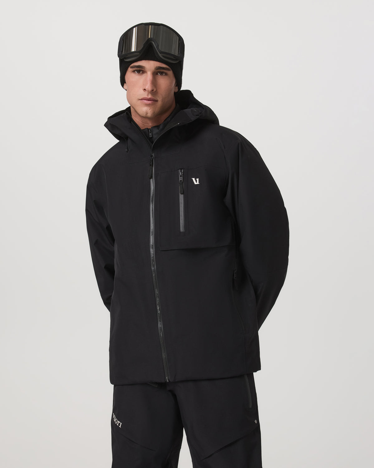 Men Vuori Taika Snow Shell Men's Black Ski/Board Jacket for Winter