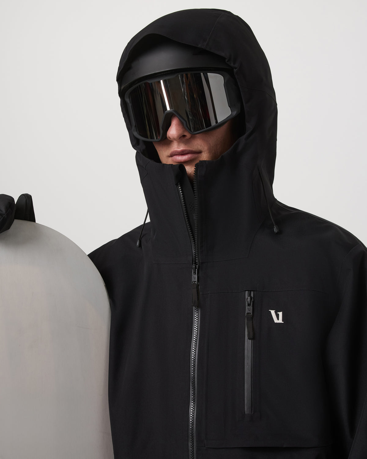 Men Vuori Taika Snow Shell Men's Black Ski/Board Jacket for Winter