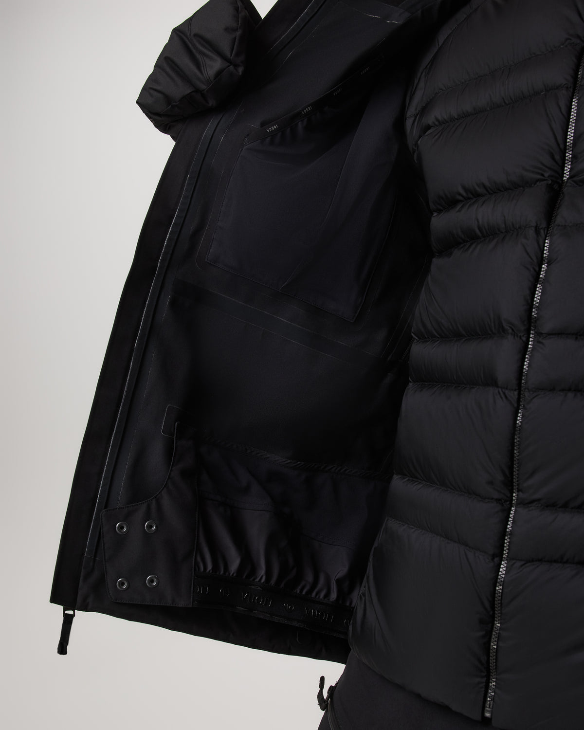 Men Vuori Taika Snow Shell Men's Black Ski/Board Jacket for Winter