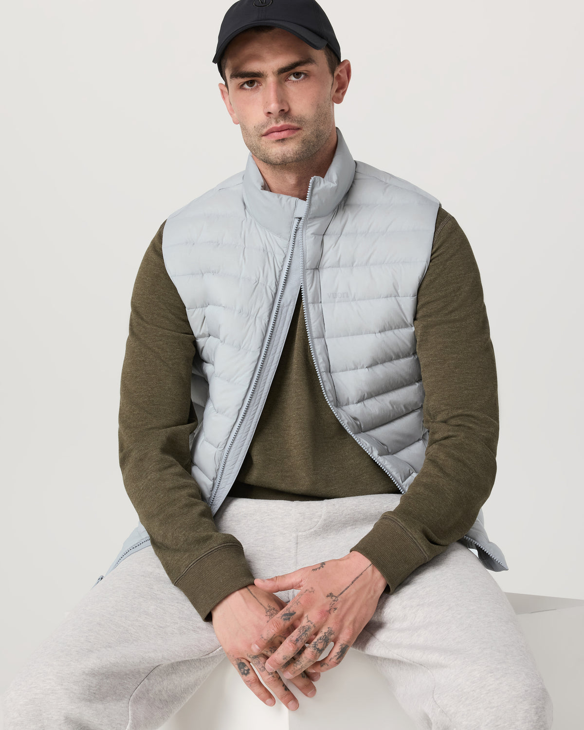Men Vuori Steadfast Insulated Vest Men's Sea Fog Vest