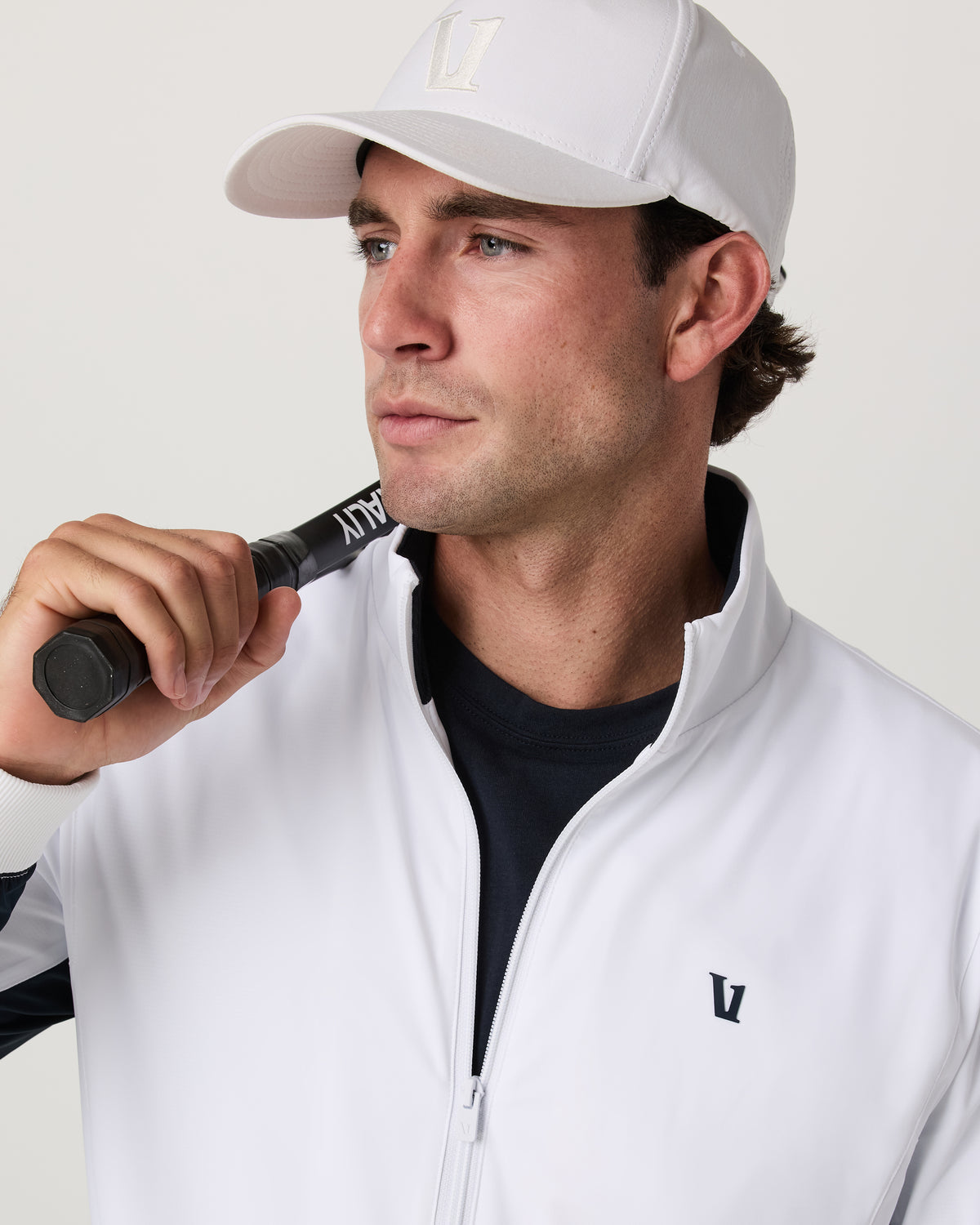 Men Vuori Fleet Jacket Men's White Color Block Jacket