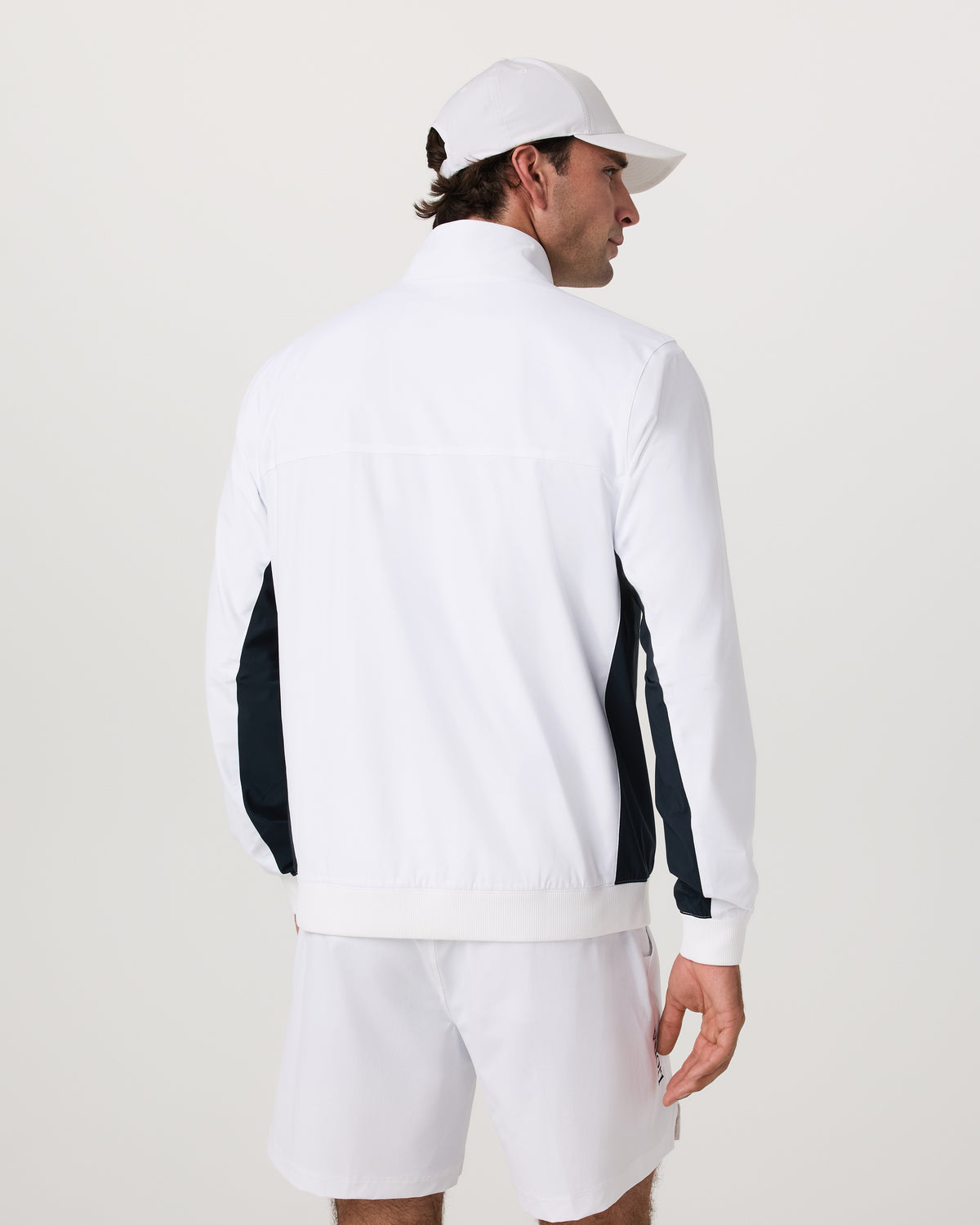 Men Vuori Fleet Jacket Men's White Color Block Jacket