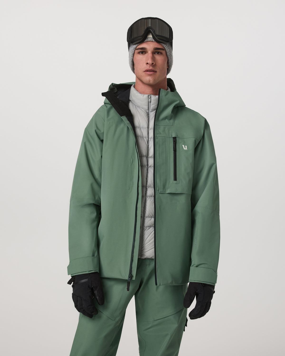 Men Vuori Taika Snow Shell Men's Sea Pine Ski/Board Jacket