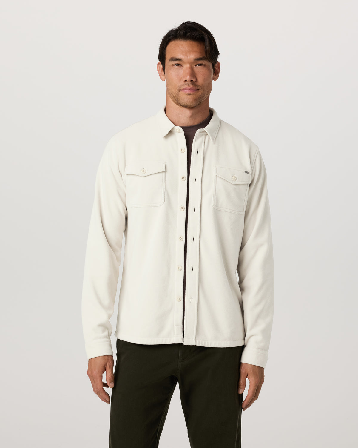 Men Vuori Aspen Shirt Jacket Men's Mushroom Fleece Shirt Jacket