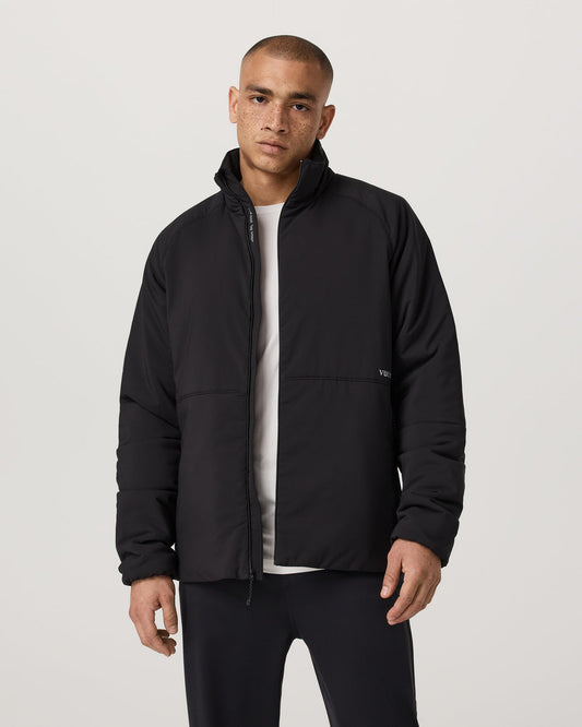 Men Vuori Malin Hybrid Jacket Men's Classic Fit Black Jacket