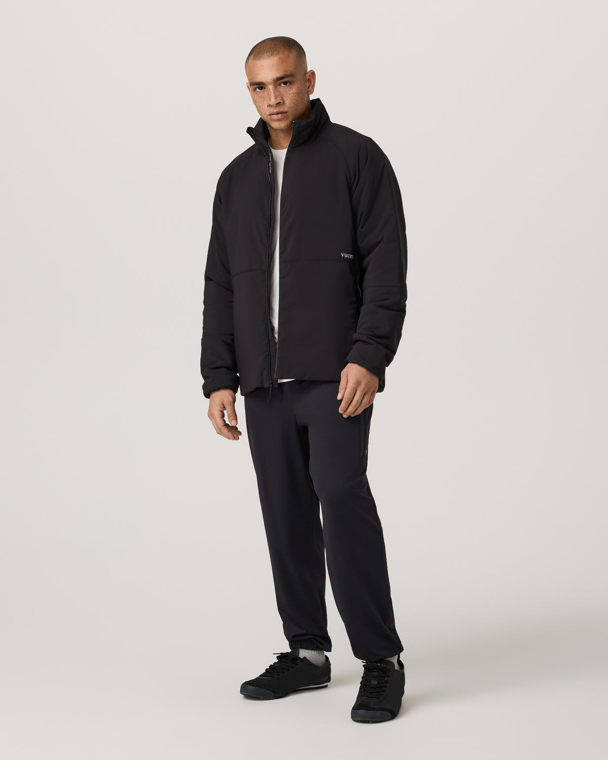Men Vuori Malin Hybrid Jacket Men's Classic Fit Black Jacket