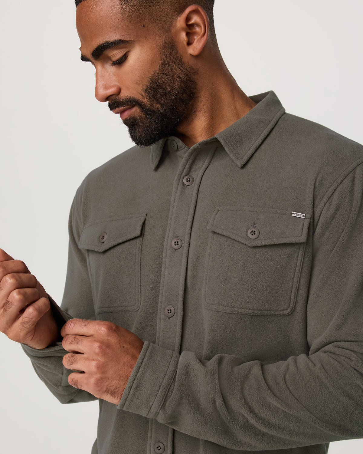 Men Vuori Aspen Shirt Jacket Men's Root Fleece Shirt Jacket