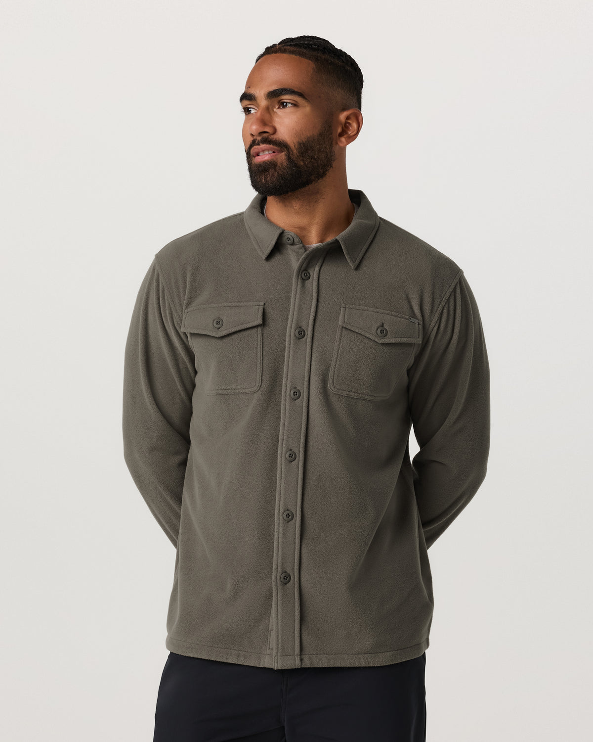 Men Vuori Aspen Shirt Jacket Men's Root Fleece Shirt Jacket
