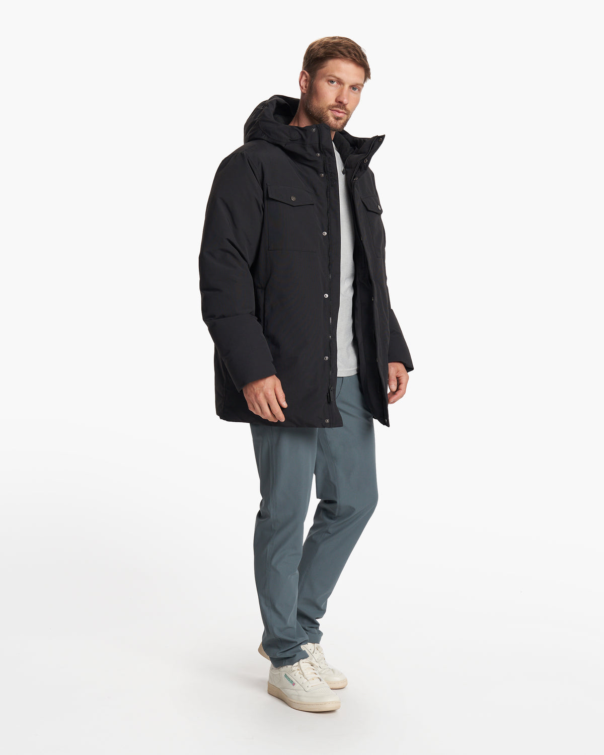 Men Vuori Northmost Insulated Parka Men's Black Down Parka