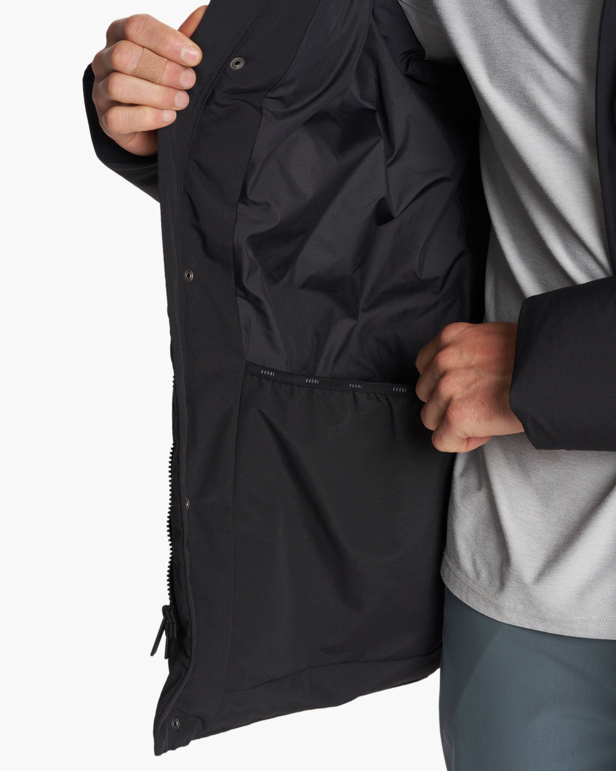 Men Vuori Northmost Insulated Parka Men's Black Down Parka