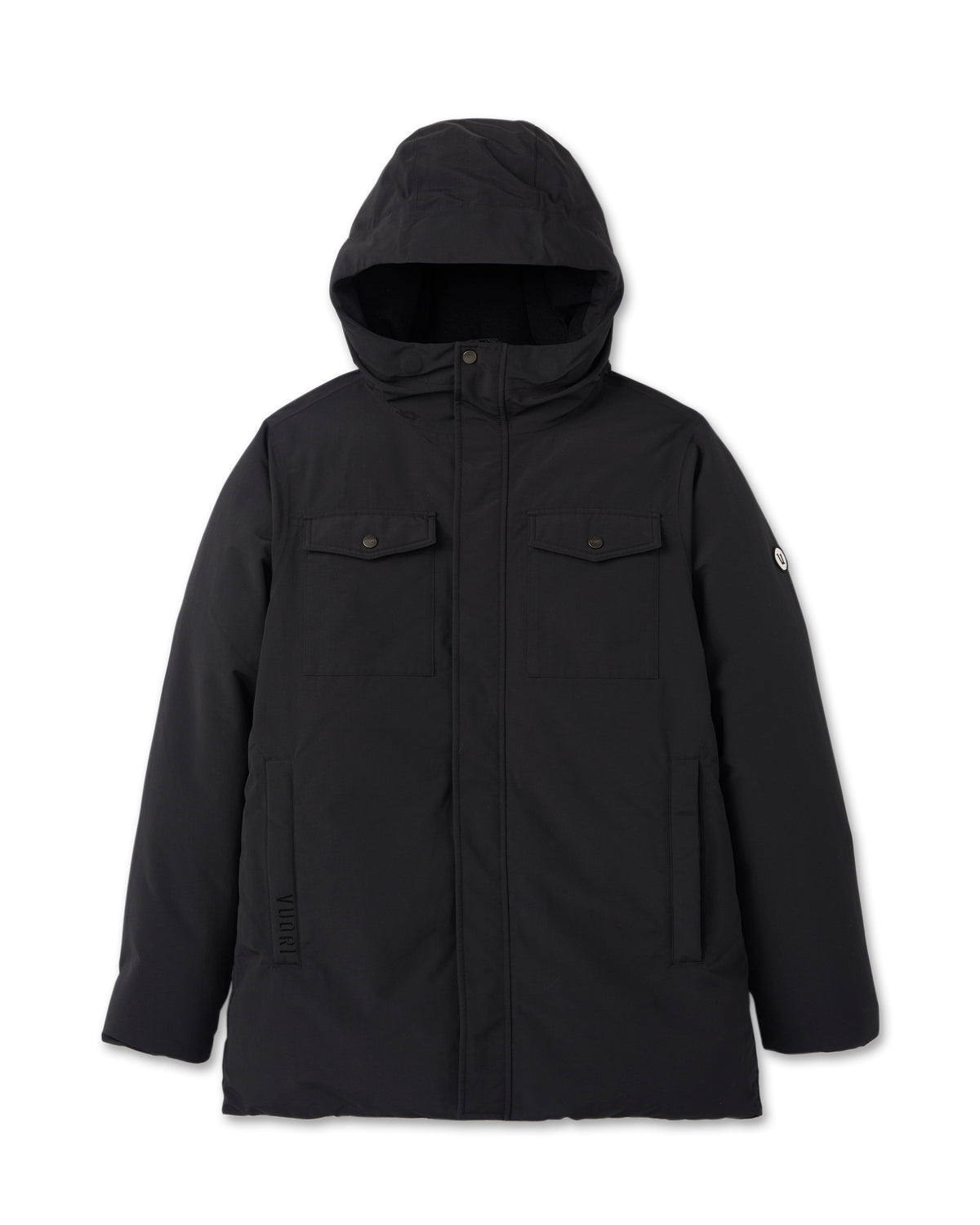 Men Vuori Northmost Insulated Parka Men's Black Down Parka