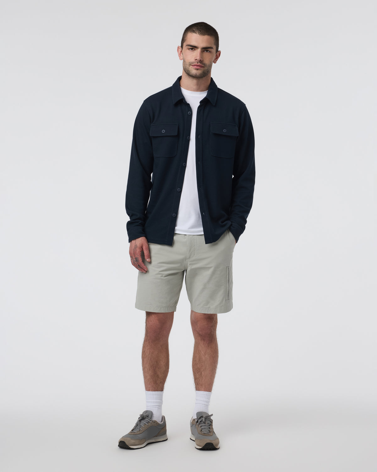 Men Vuori Waffle Shirt Jacket Ink