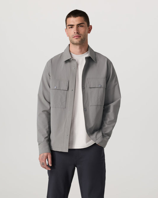 Men Vuori Lawson Tech Shirt Jacket Men's Shiitake Shirt Jacket