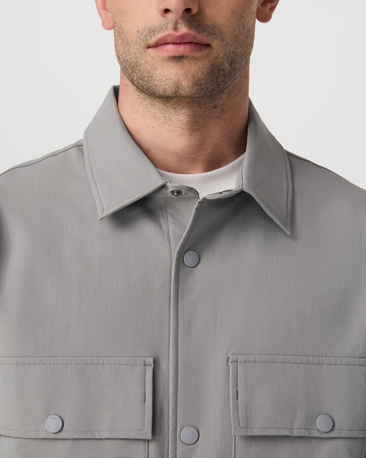 Men Vuori Lawson Tech Shirt Jacket Men's Shiitake Shirt Jacket