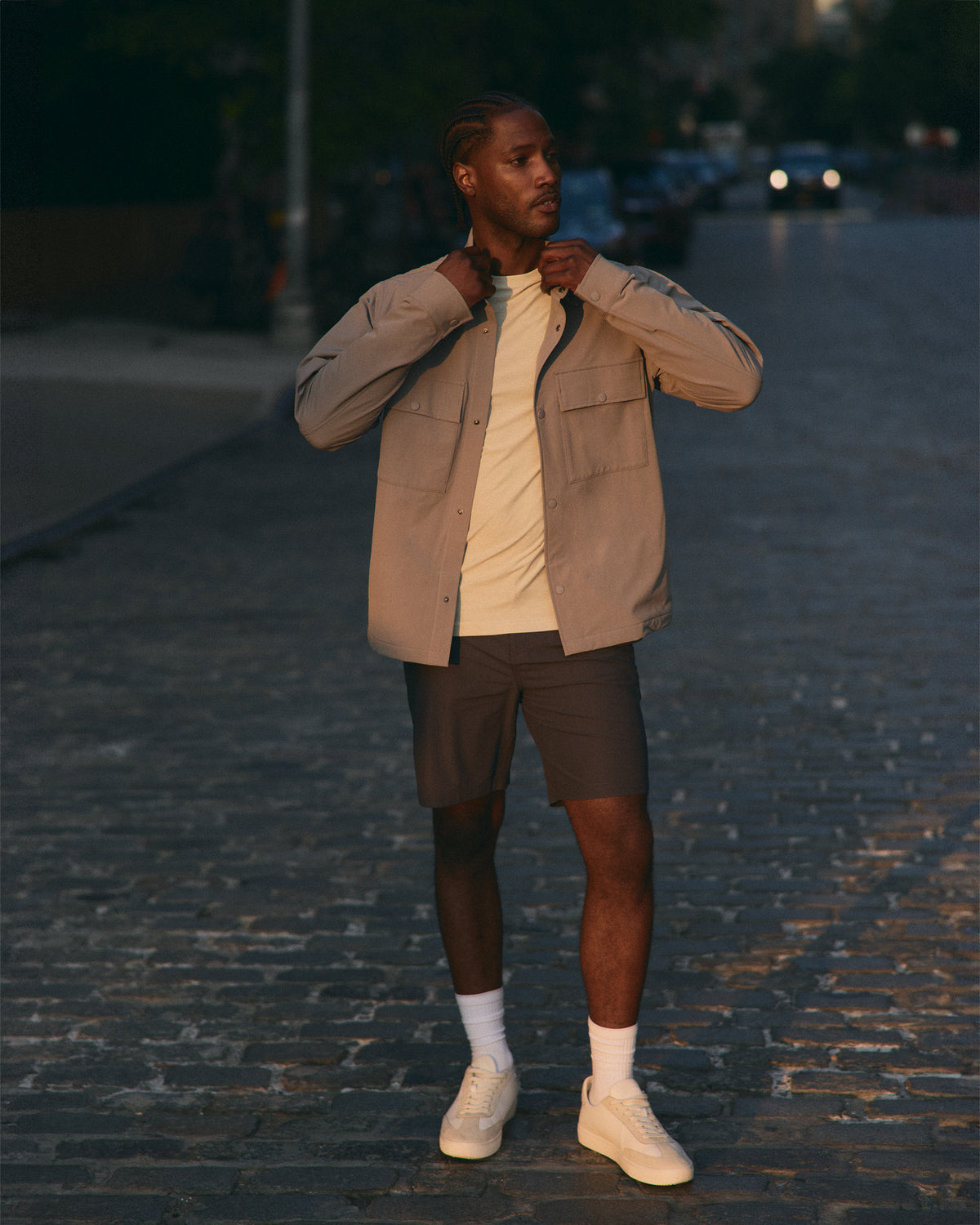 Men Vuori Lawson Tech Shirt Jacket Men's Shiitake Shirt Jacket