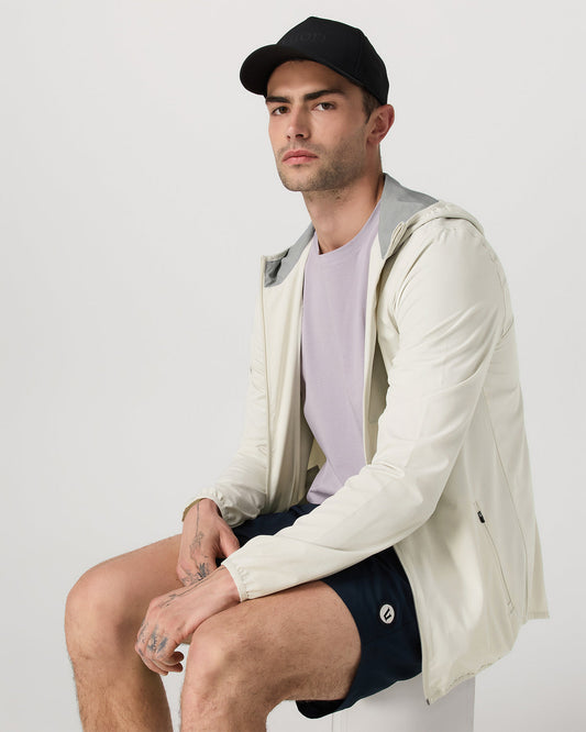 Men Vuori Outdoor Trainer Shell Men's Winter Grey Hooded Jacket