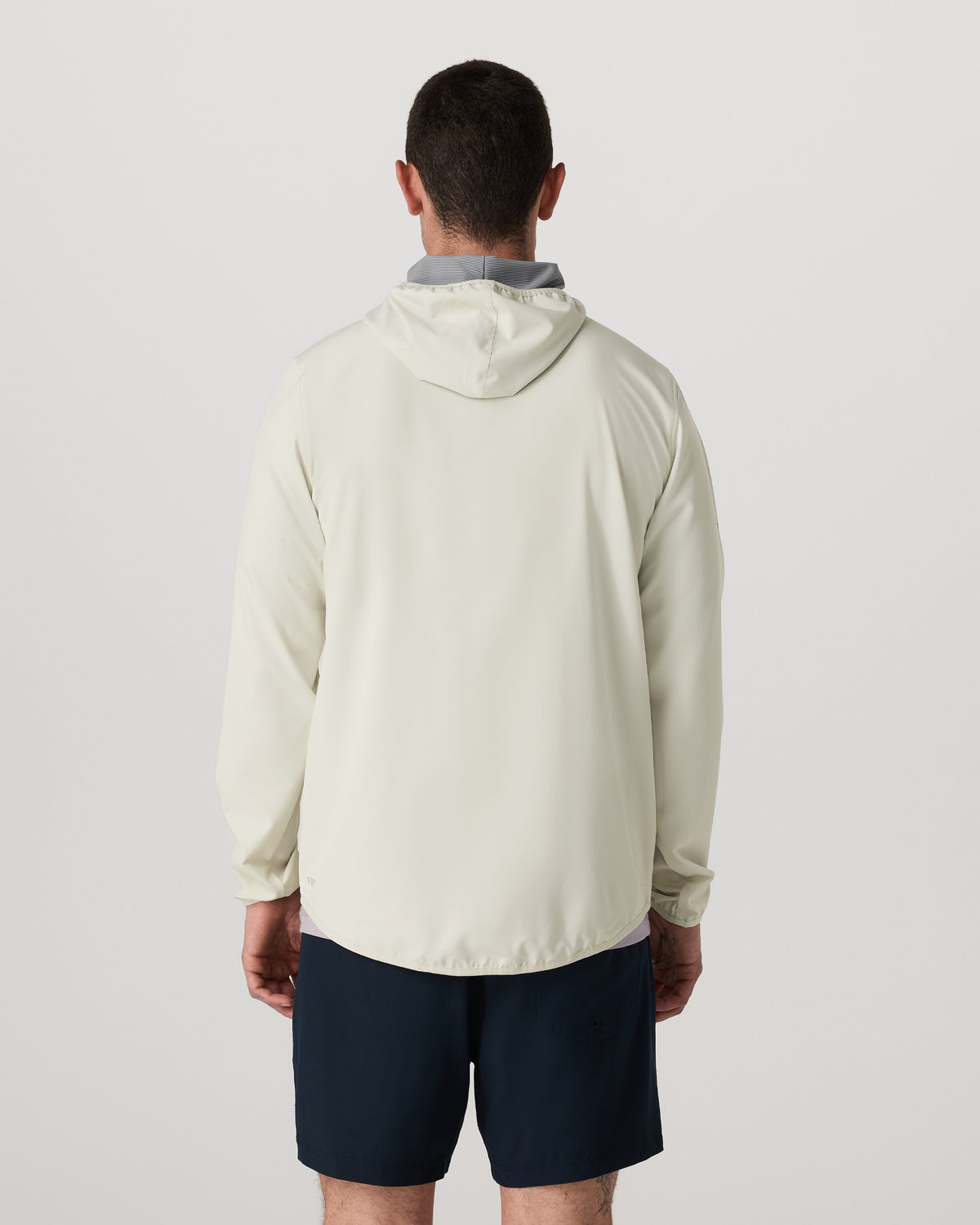Men Vuori Outdoor Trainer Shell Men's Winter Grey Hooded Jacket