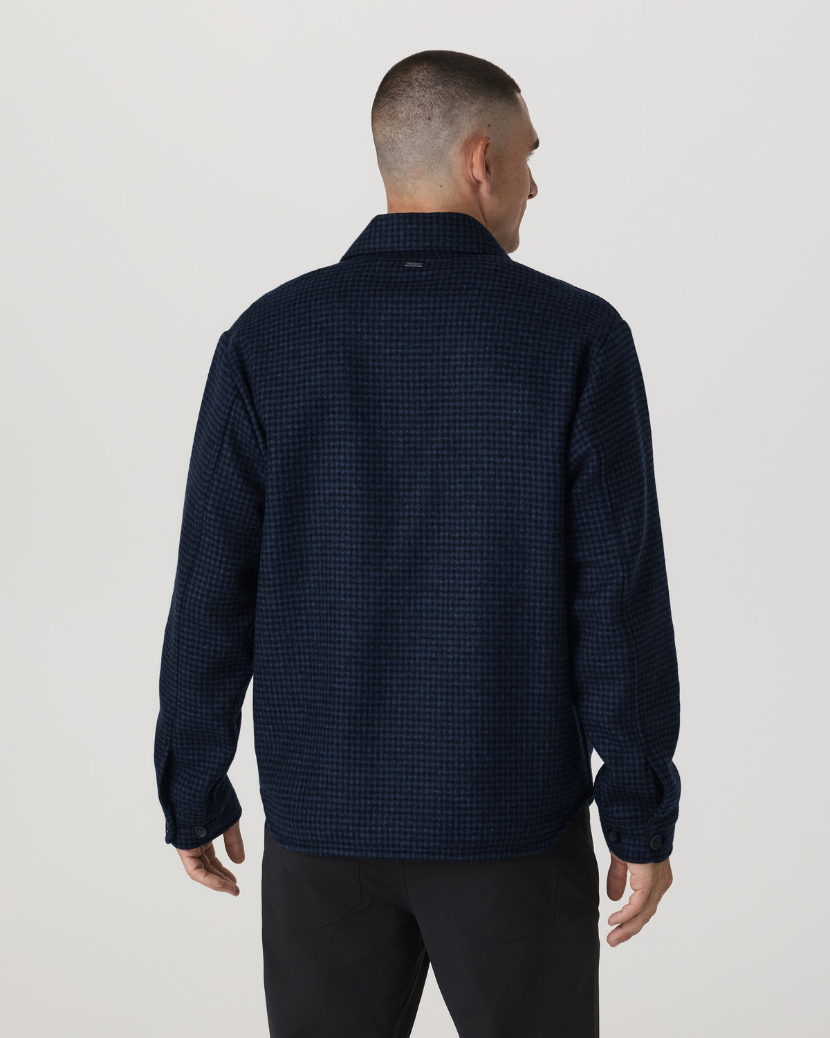 Men Vuori Ridge Natural Shirt Jacket Men's Navy Button-Up Jacket