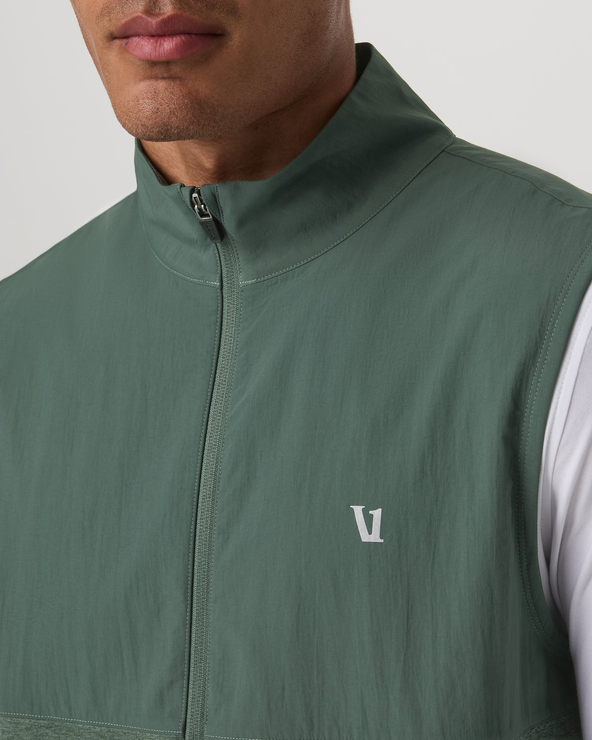Men Vuori Sunday Element Vest Men's Agate Green Heather Vest