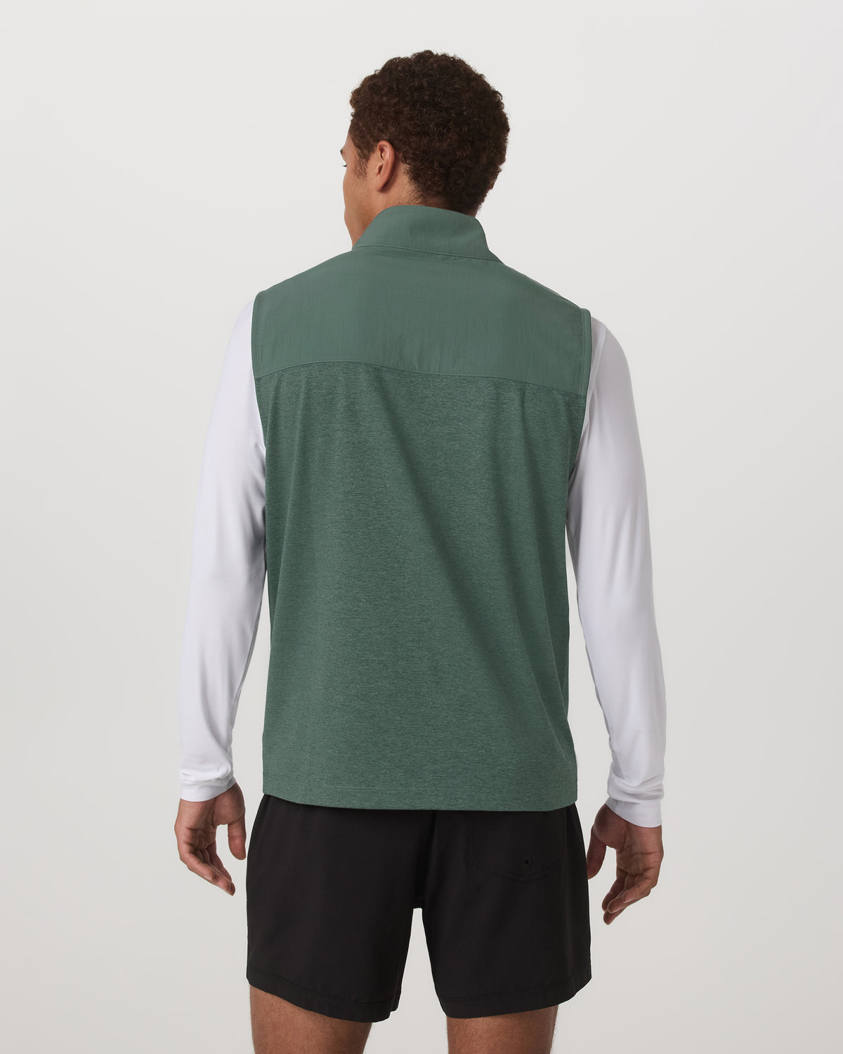 Men Vuori Sunday Element Vest Men's Agate Green Heather Vest