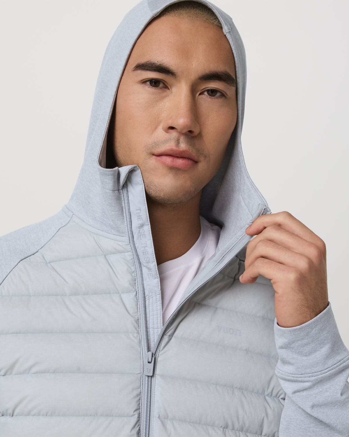 Men Vuori Steadfast Insulated Hybrid Men's Sea Fog Jacket