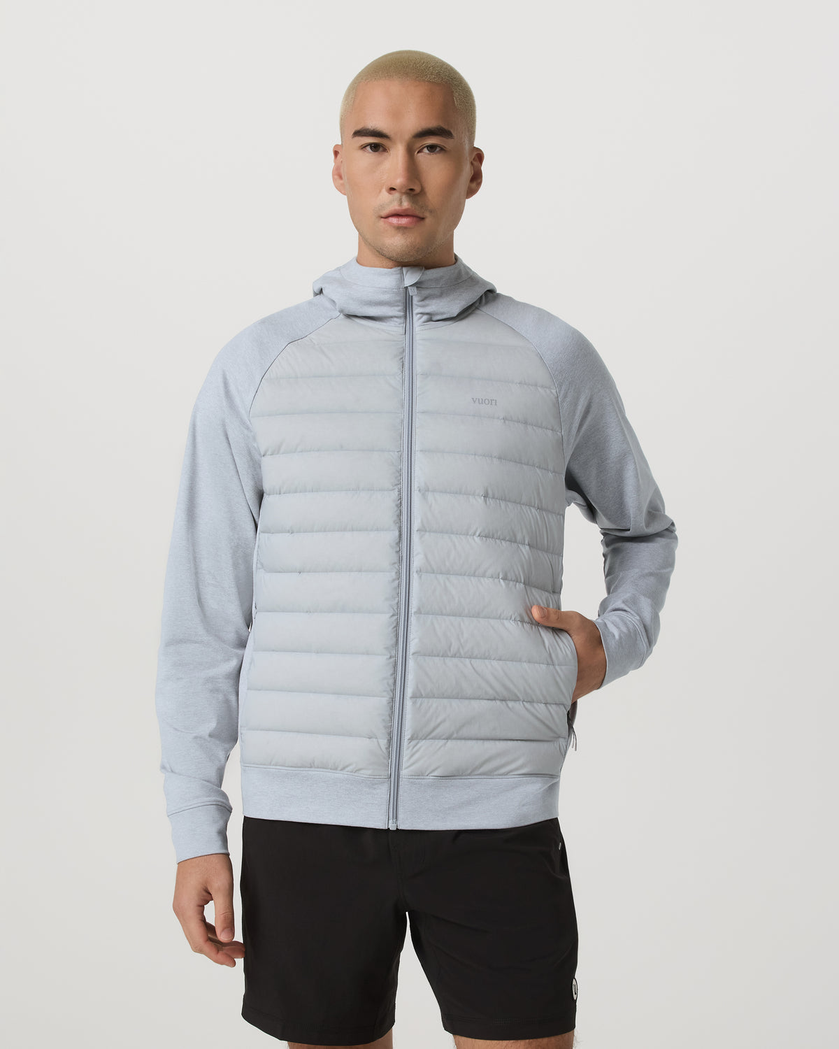 Men Vuori Steadfast Insulated Hybrid Men's Sea Fog Jacket