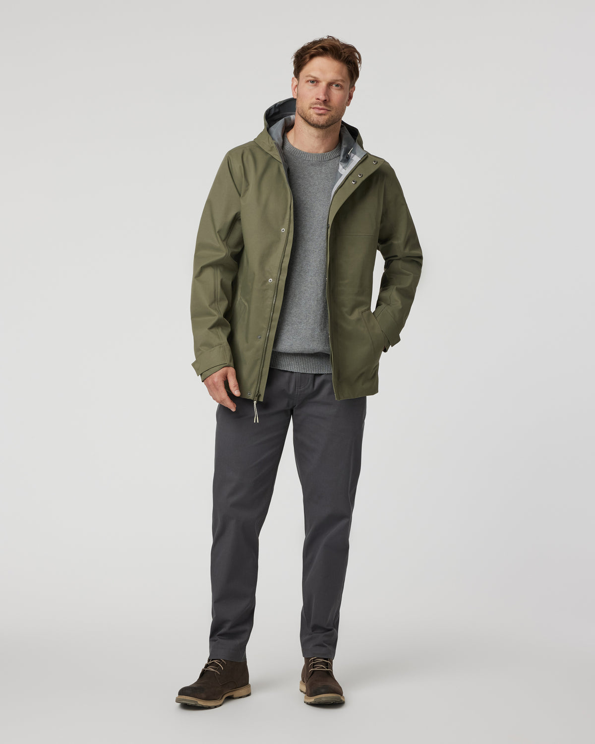 Men Vuori Tuuli Rain Jacket Men's Dark Metal Waterproof Jacket