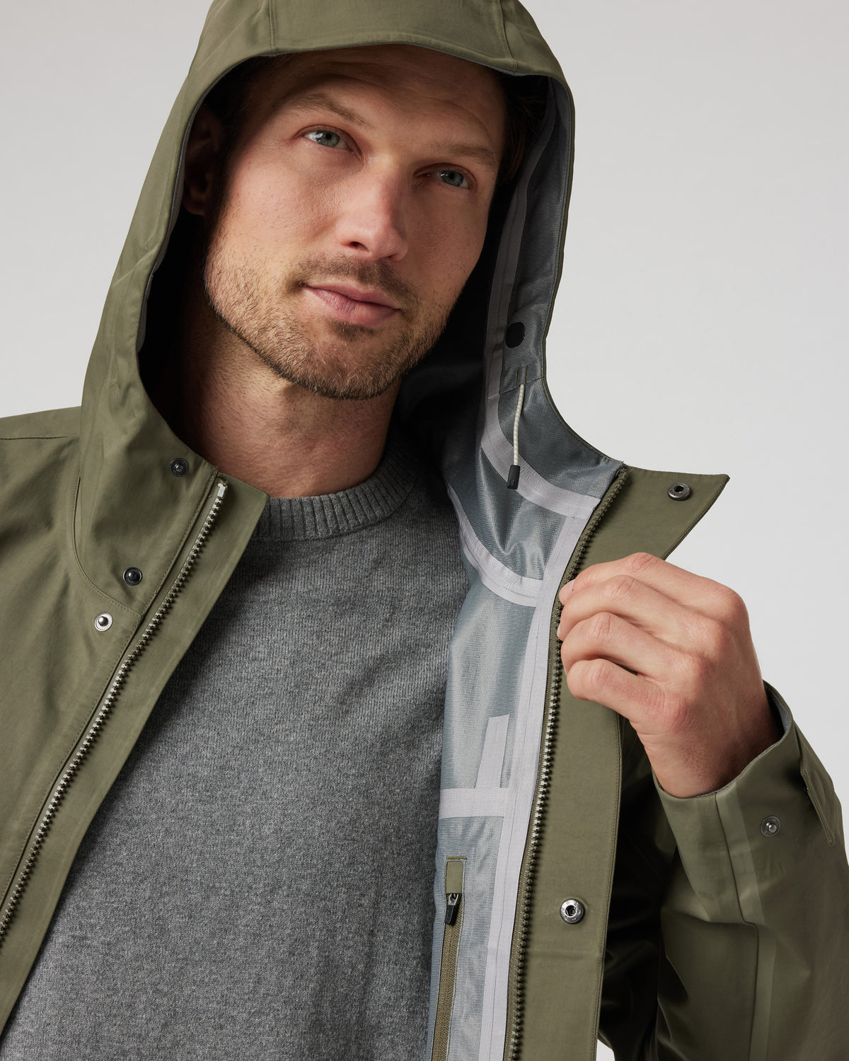 Men Vuori Tuuli Rain Jacket Men's Dark Metal Waterproof Jacket