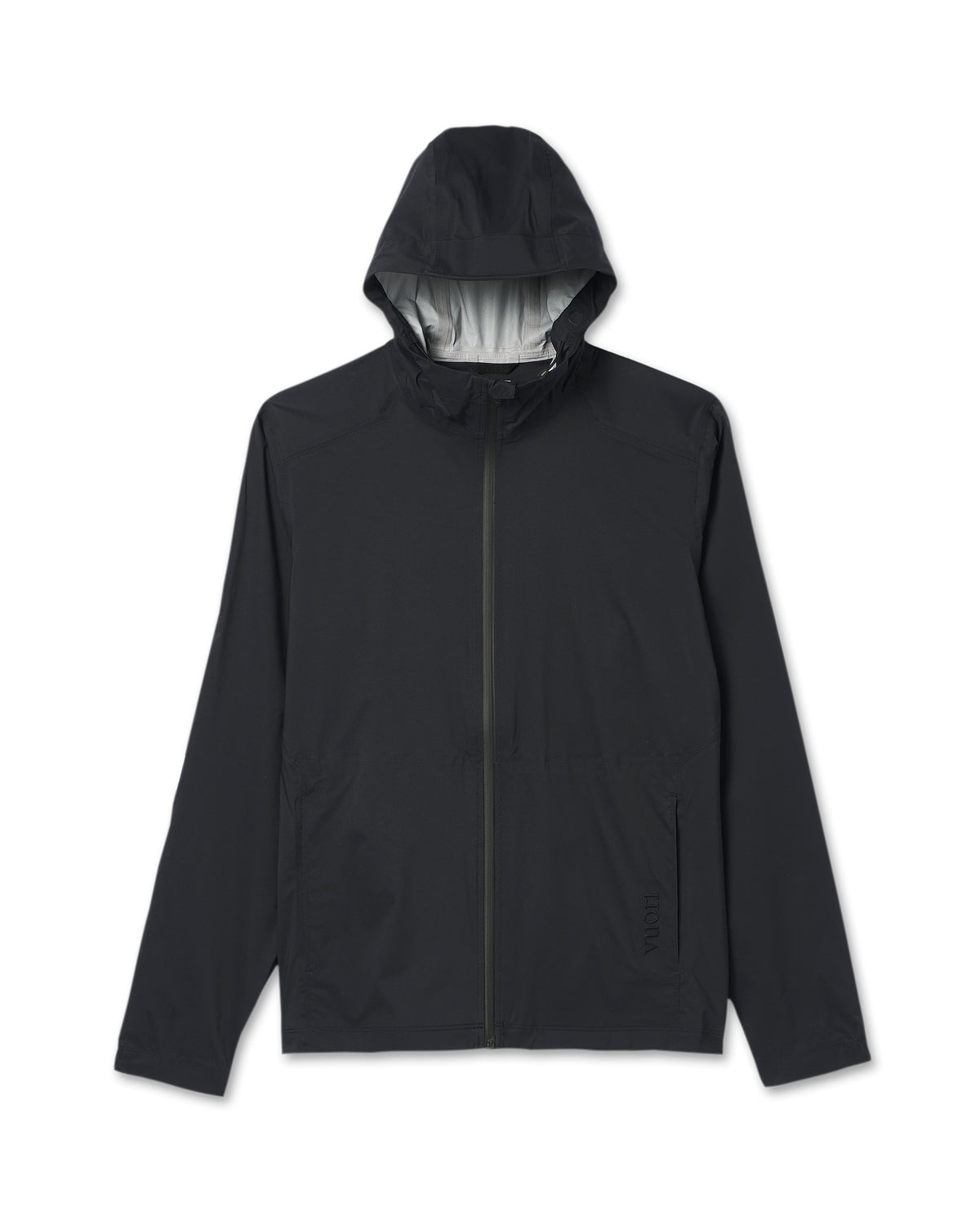 Men Vuori Rainstorm Packable Jacket Men's Black Rain Jacket