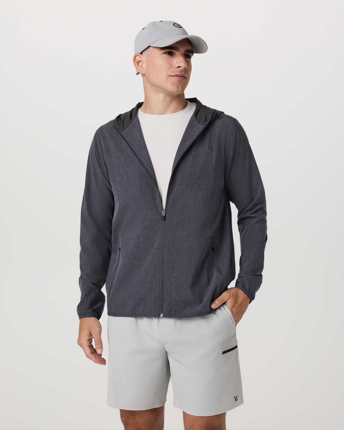 Men Vuori Outdoor Trainer Shell Men's Moonlight Hooded Jacket