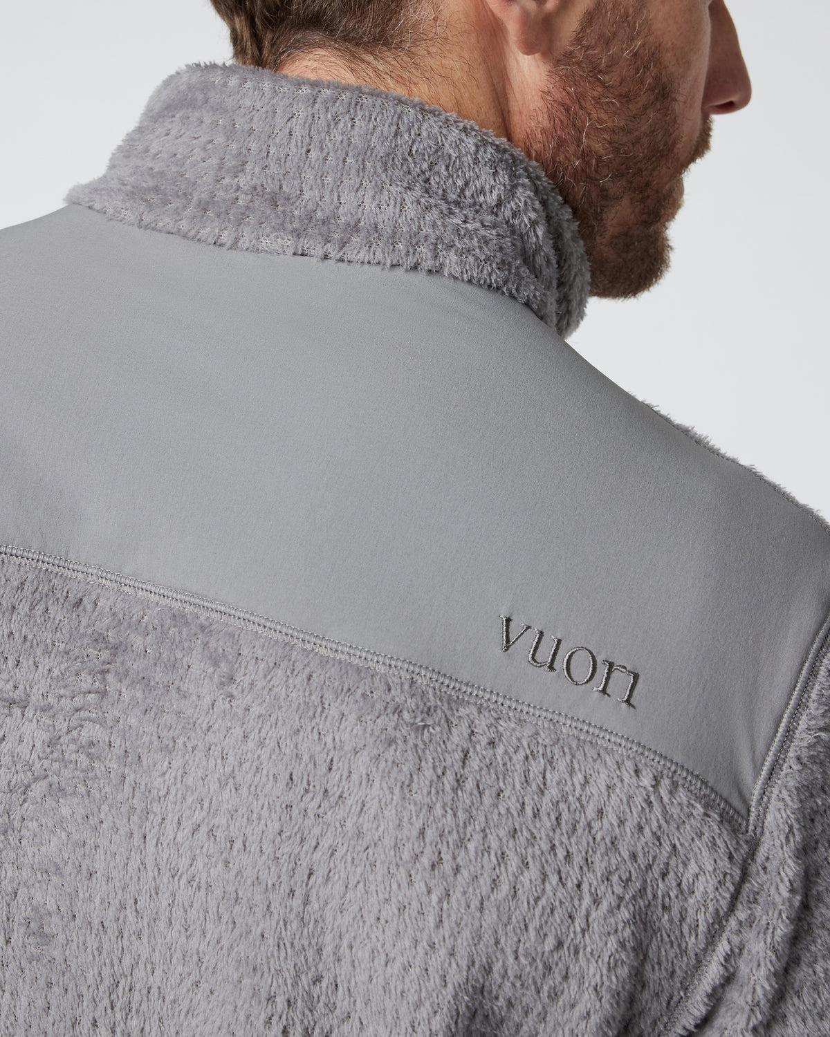 Men Vuori Fairfield Full Zip Jacket Shiitake Fleece Jacket