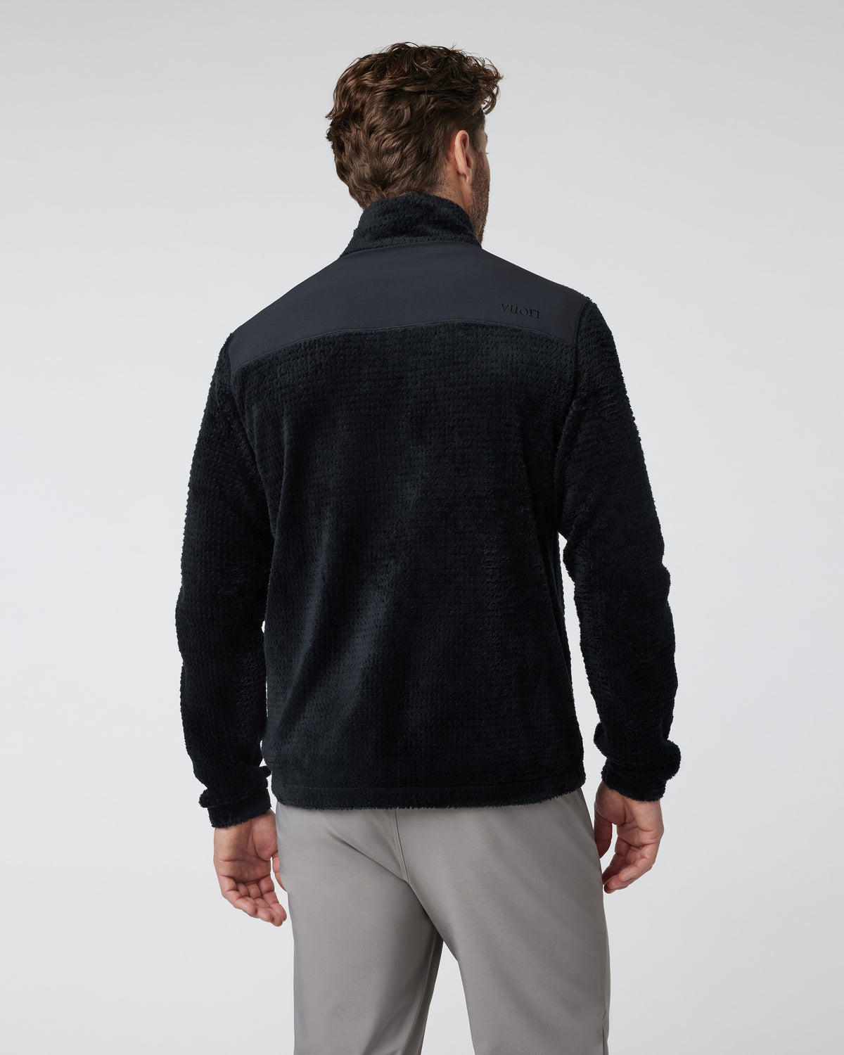 Men Vuori Fairfield Full Zip Jacket Men's Black Fleece Jacket