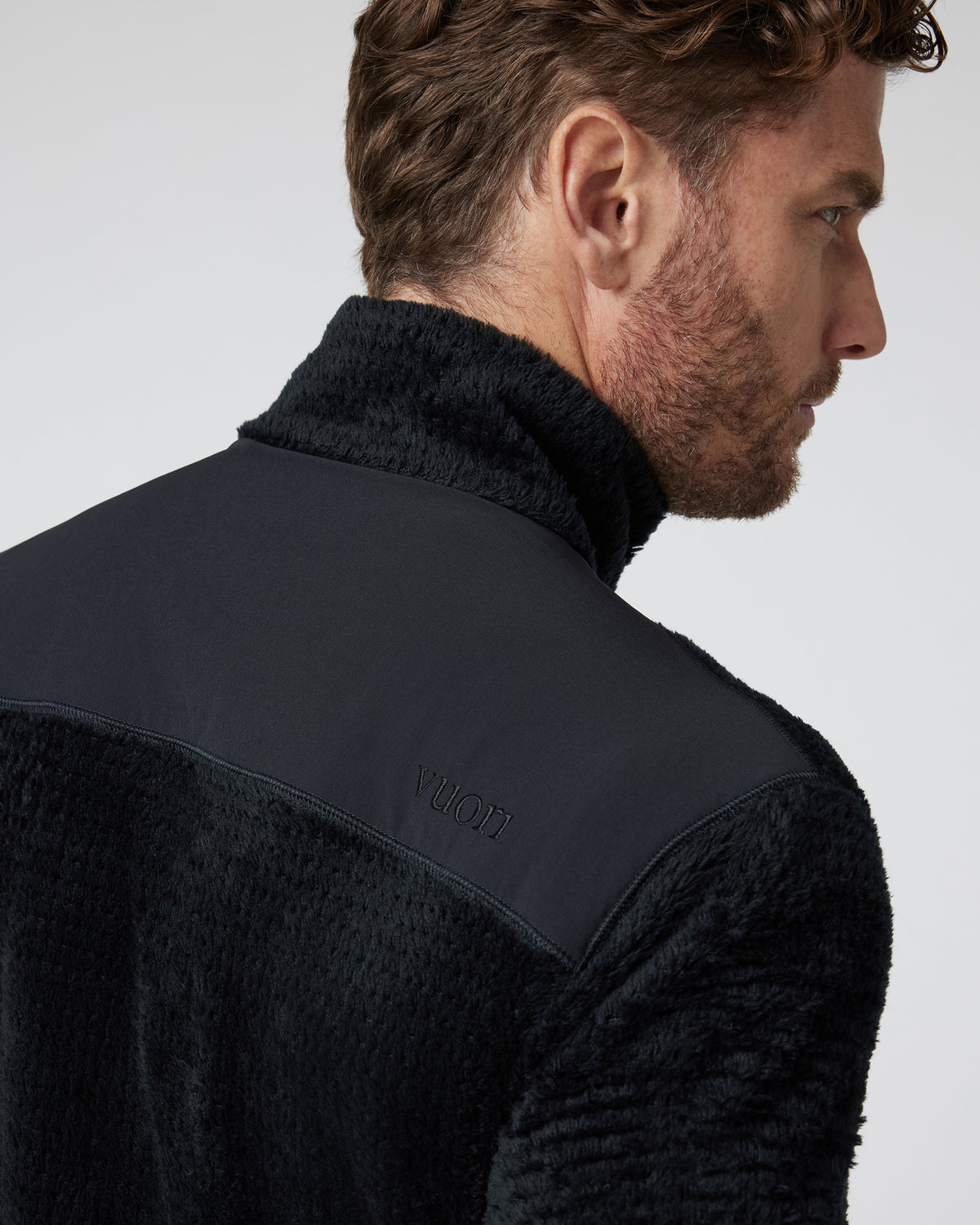 Men Vuori Fairfield Full Zip Jacket Men's Black Fleece Jacket