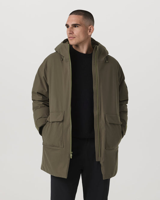 Men Vuori Bering Down Parka Warm Men's Oregano Jacket