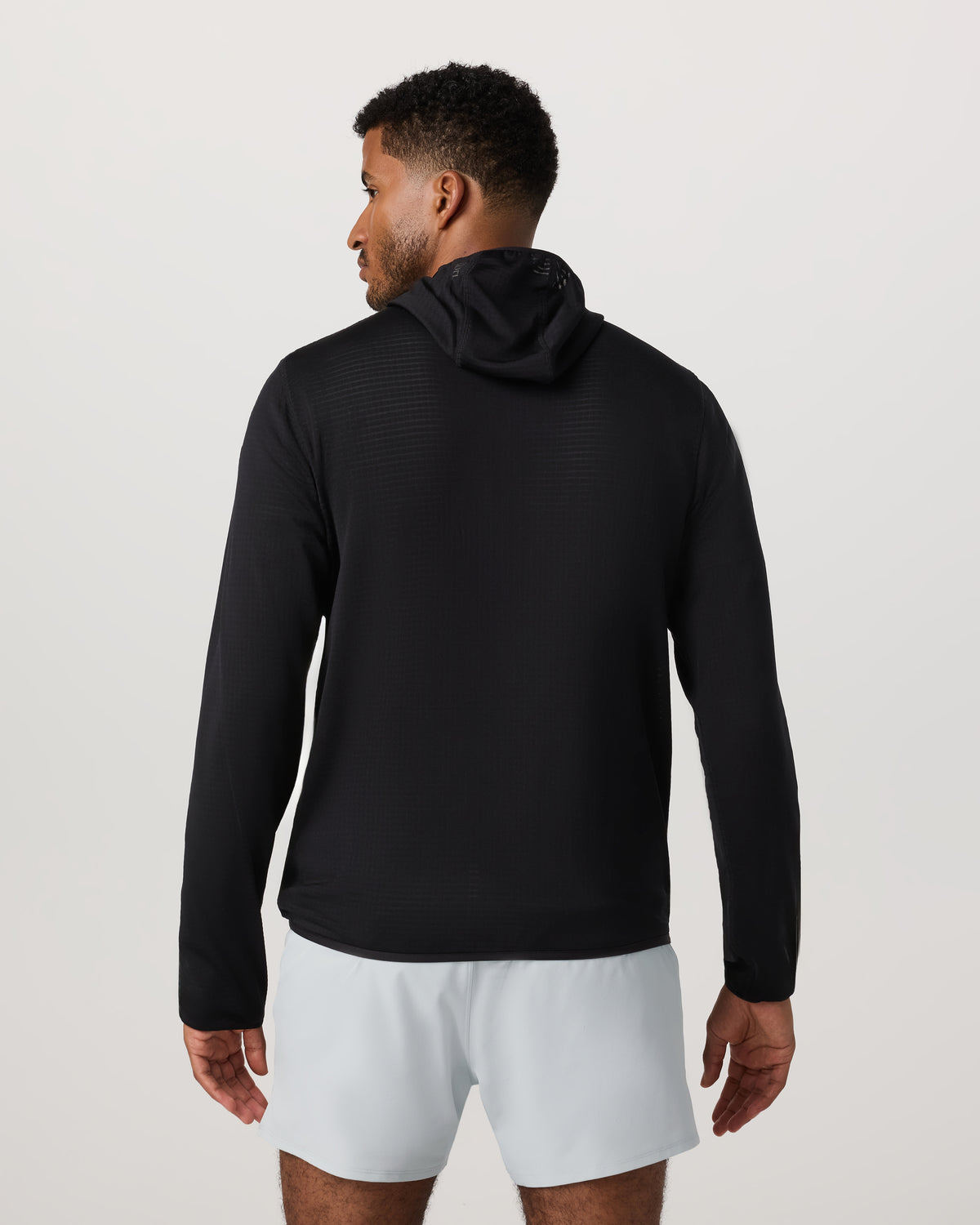 Men Vuori Powergrid Full Zip Jacket 2.0 Men's Black Fleece Jacket