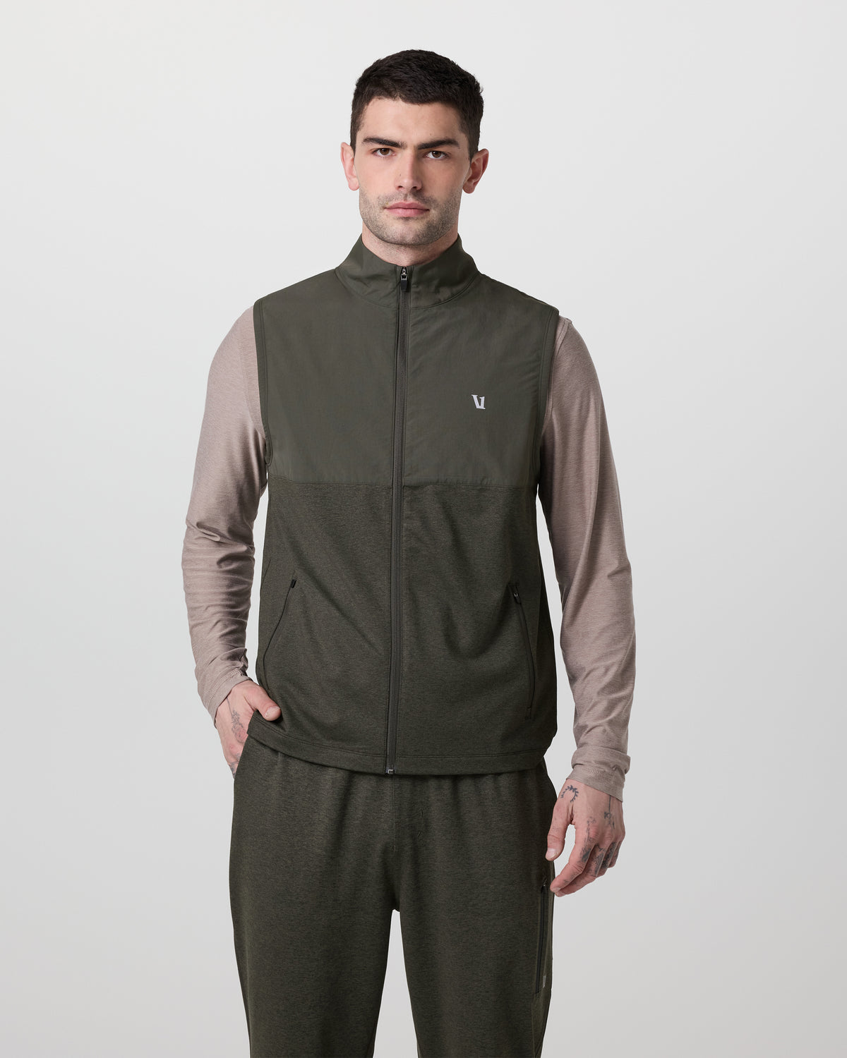 Men Vuori Sunday Element Vest Men's Kale Heather Vest