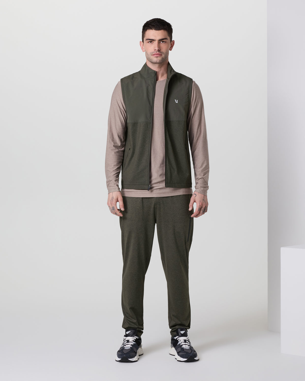 Men Vuori Sunday Element Vest Men's Kale Heather Vest
