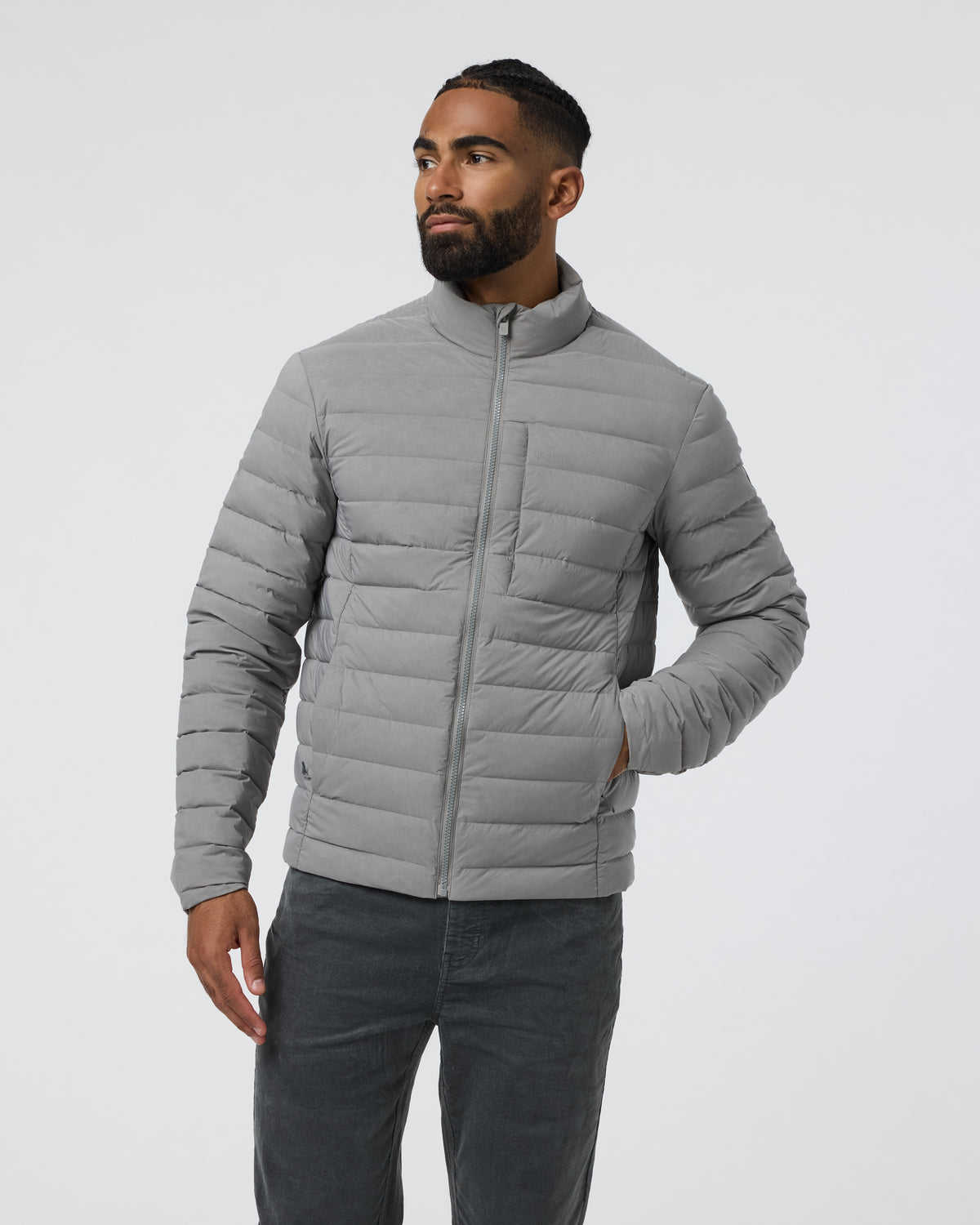 Men Vuori Steadfast Insulated Full Zip Jacket Shiitake