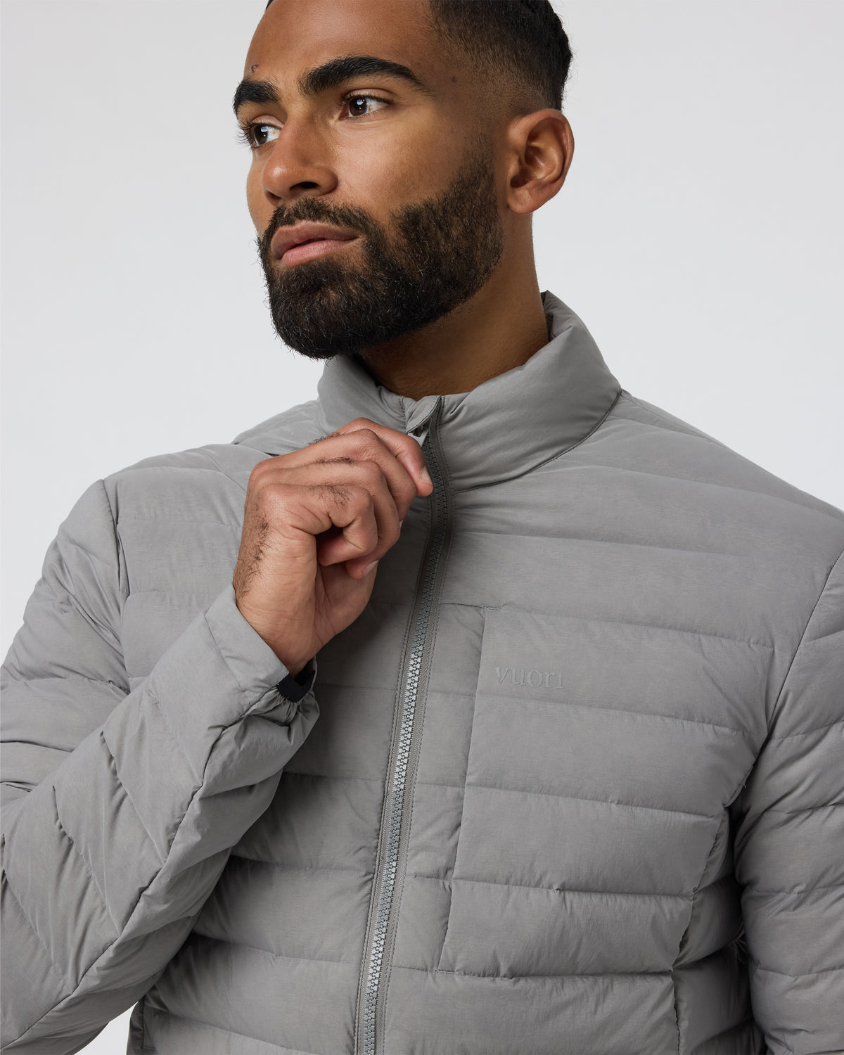 Men Vuori Steadfast Insulated Full Zip Jacket Shiitake