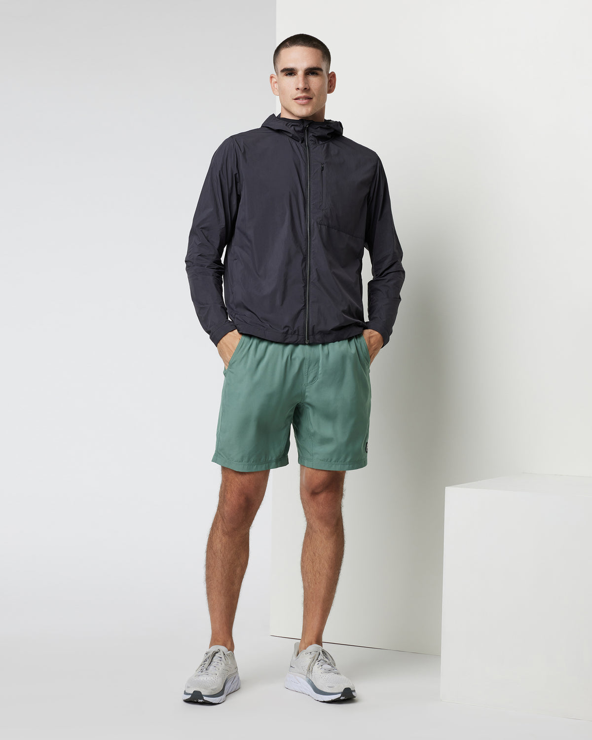 Men Vuori Ronan Packable Jacket Black Water Repellent Jacket