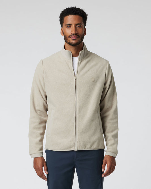Men Vuori Aspen Full Zip Jacket Toast Fleece Jacket