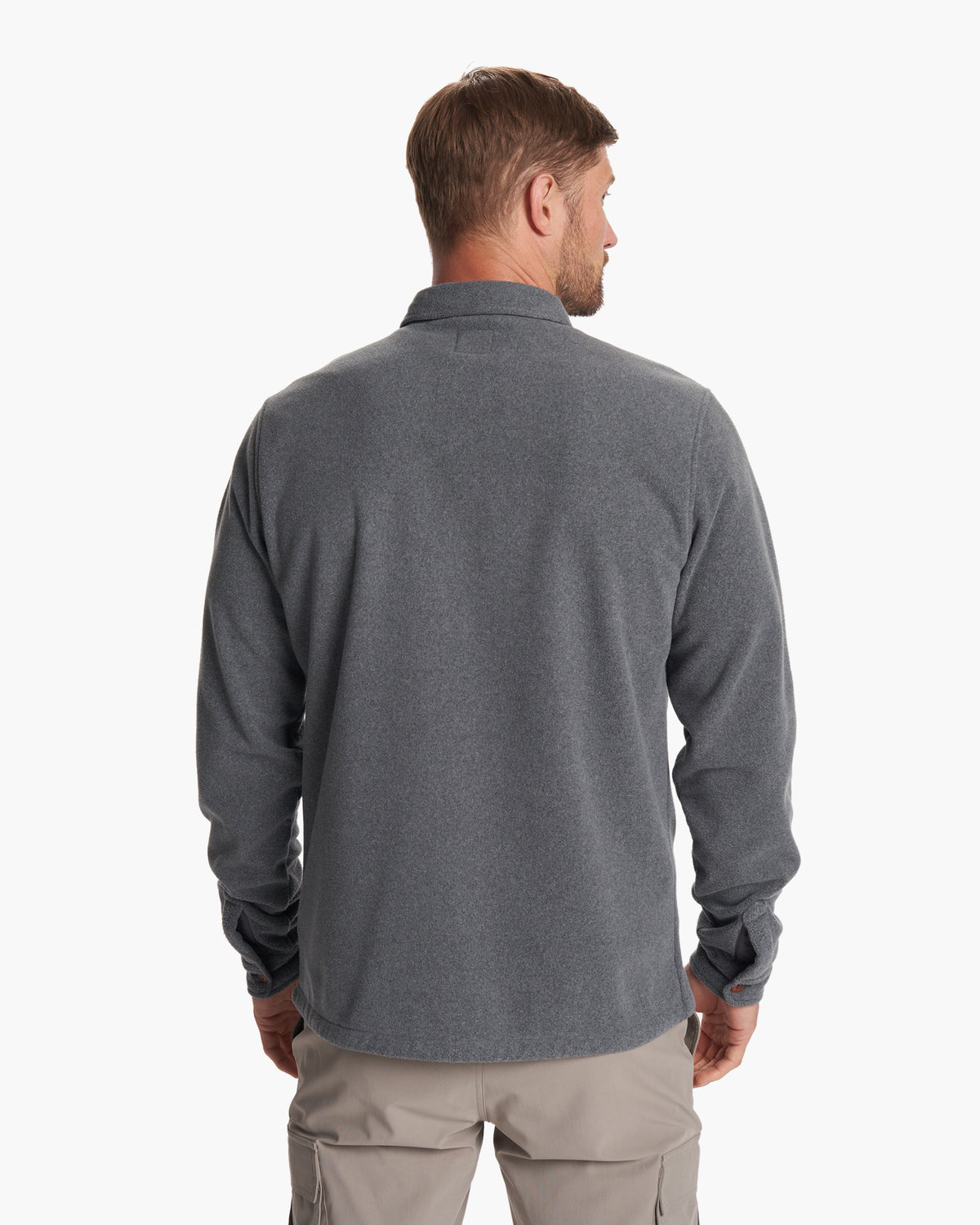 Men Vuori Aspen Shirt Jacket Men's Heather Grey Shirt Jacket