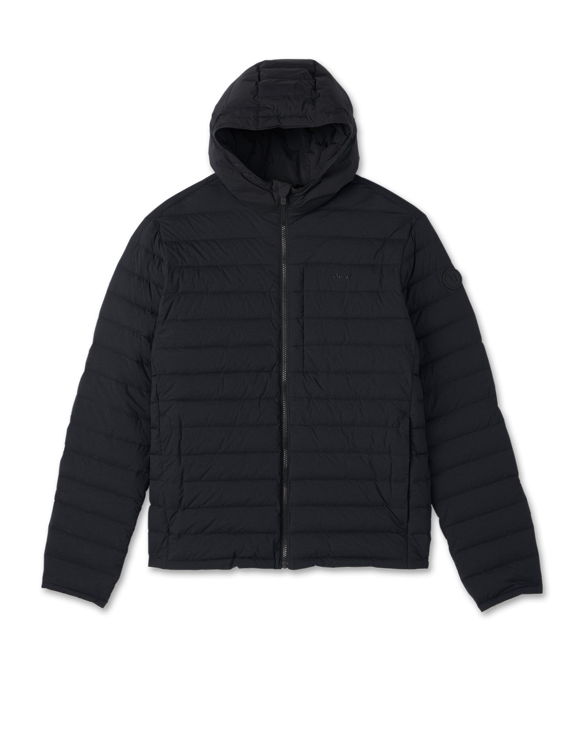 Men Vuori Steadfast Full Zip Hooded Jacket Black