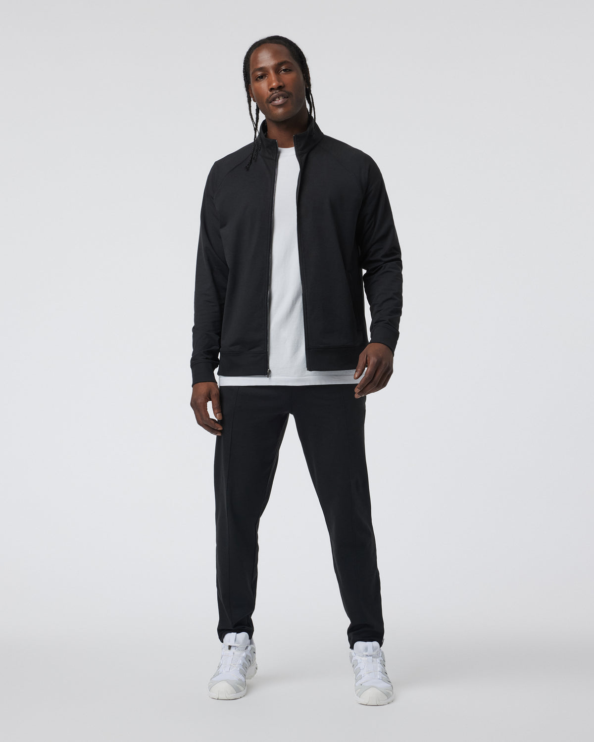 Men Vuori Coronado Novelty Full Zip Men's Black Heather Jacket