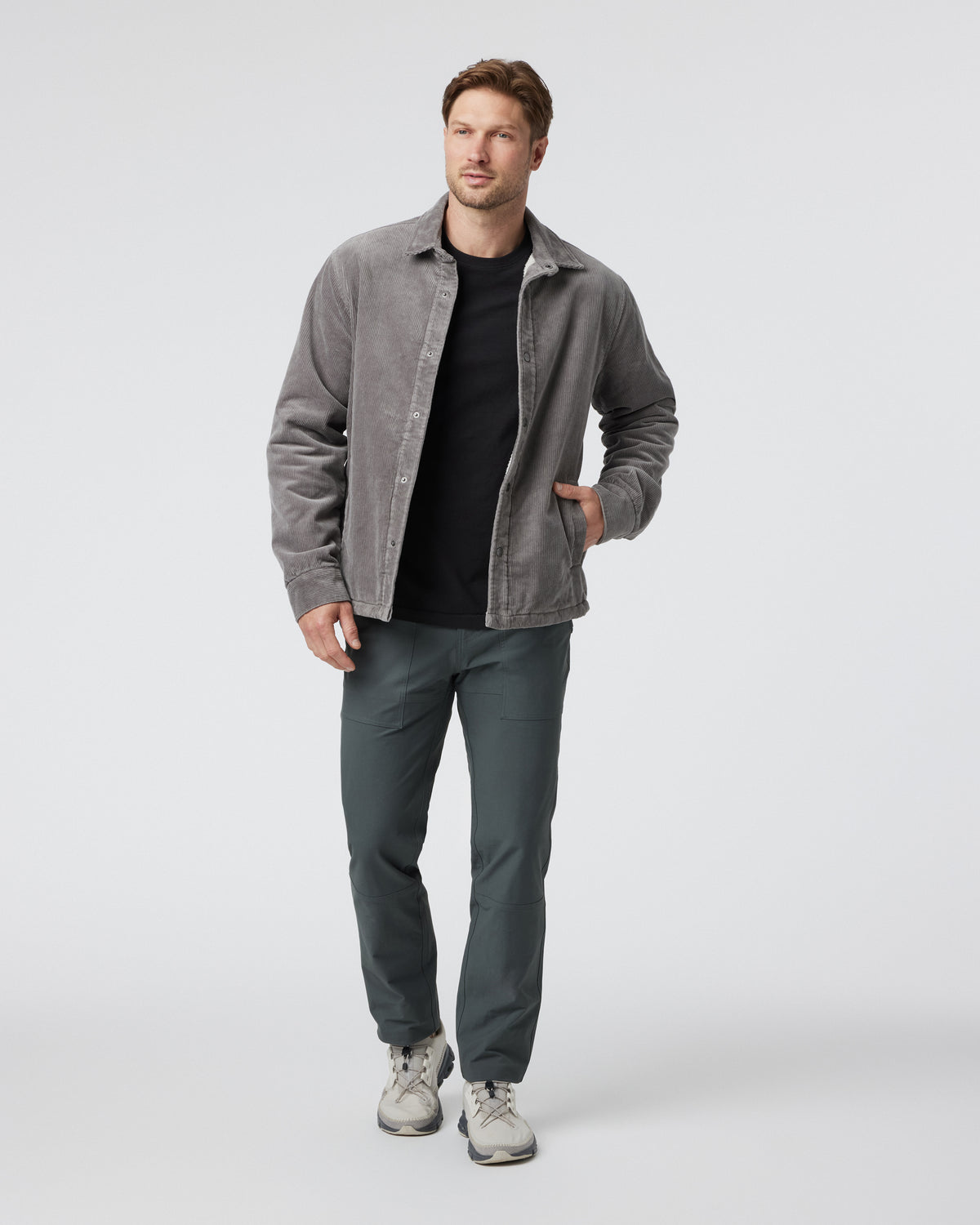 Men Vuori Vuori Cord Jacket Men's Shiitake Corduroy Jacket