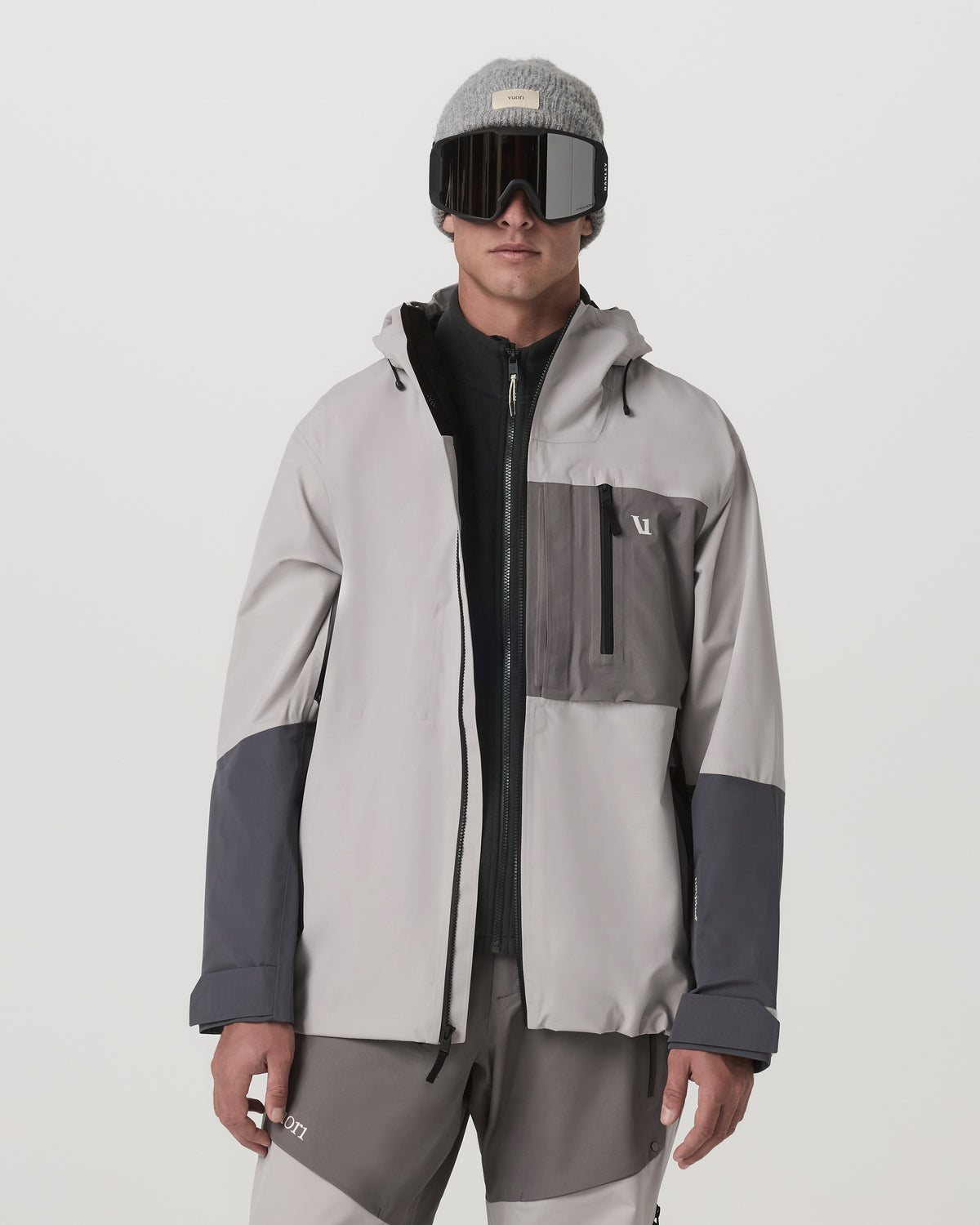 Men Vuori Taika Snow Shell Men's Amethyst Grey Ski/Board Jacket