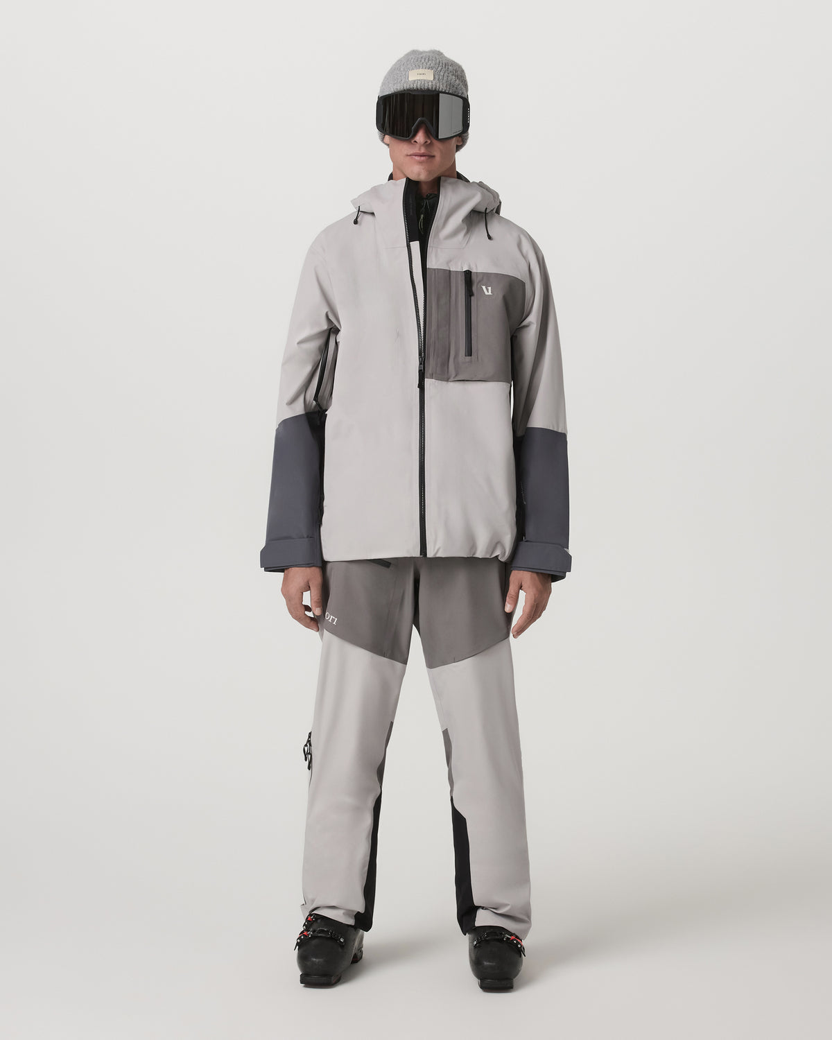 Men Vuori Taika Snow Shell Men's Amethyst Grey Ski/Board Jacket