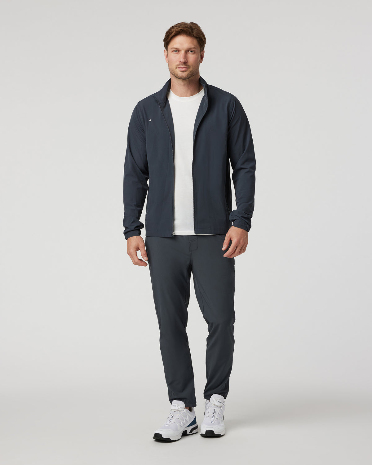 Men Vuori Venture Track Jacket Men's Navy Workout Jacket