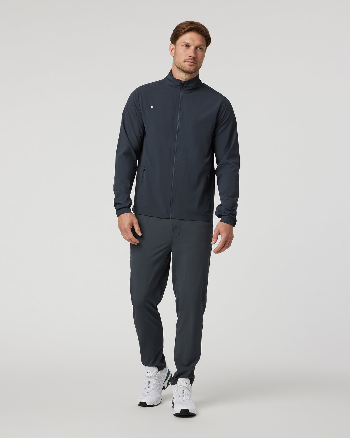 Men Vuori Venture Track Jacket Men's Navy Workout Jacket